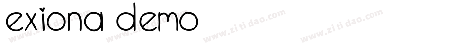 Exiona Demo字体转换